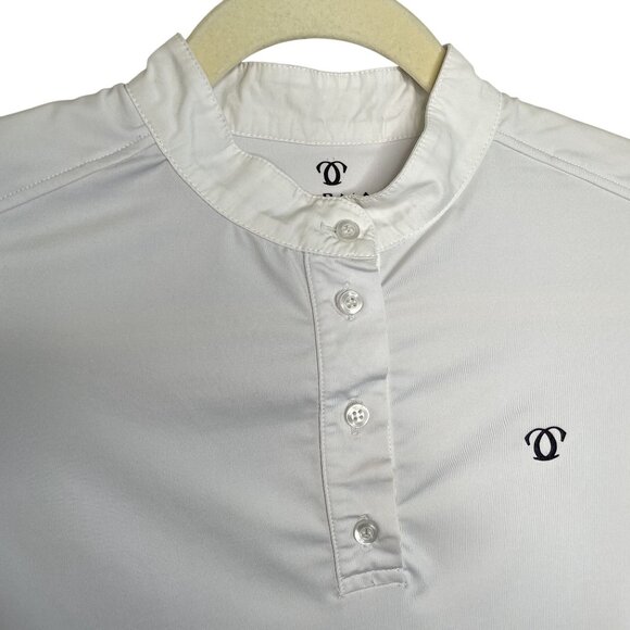 Carma Equestrian White Long-Sleeve Button-Up Riding Shirt, 42 - Picture 5 of 11